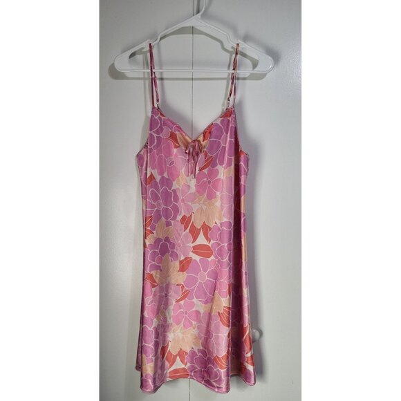 Vintage Jaclyn Smith Nightgown Slip Chemise XL Floral Pink Valentines Feminine - Picture 1 of 8